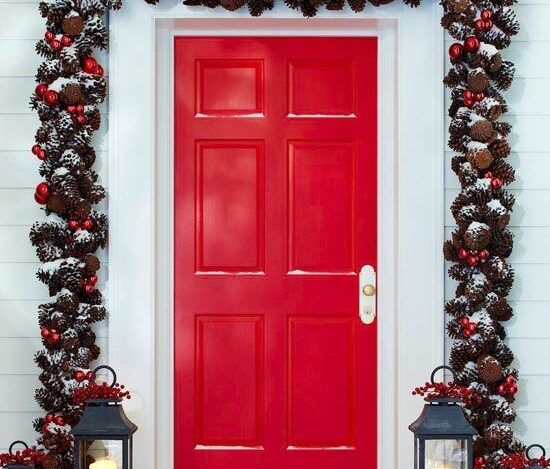 Χριστουγεννιάτικη διακόσμηση: 35+1 όμορφες ιδέες για την πόρτα εισόδου
