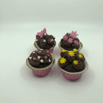 Cupcakes με σοκολατένια βουτυρόκρεμα!